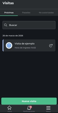 visita creada app cf